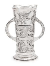 An Irish Aesthetic Movement Silver Vase