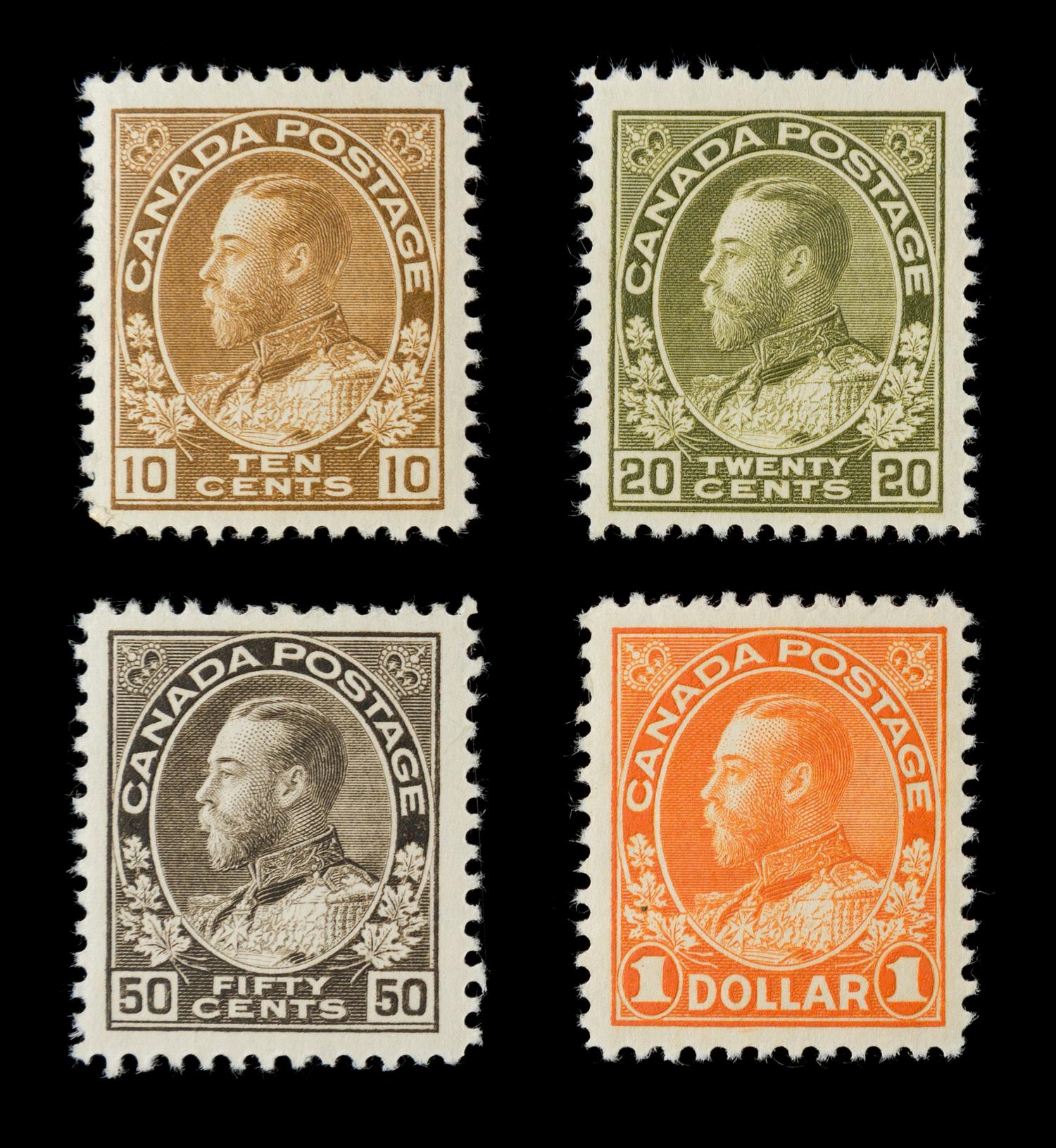 A Collection of Canada and Newfoundland Stamps