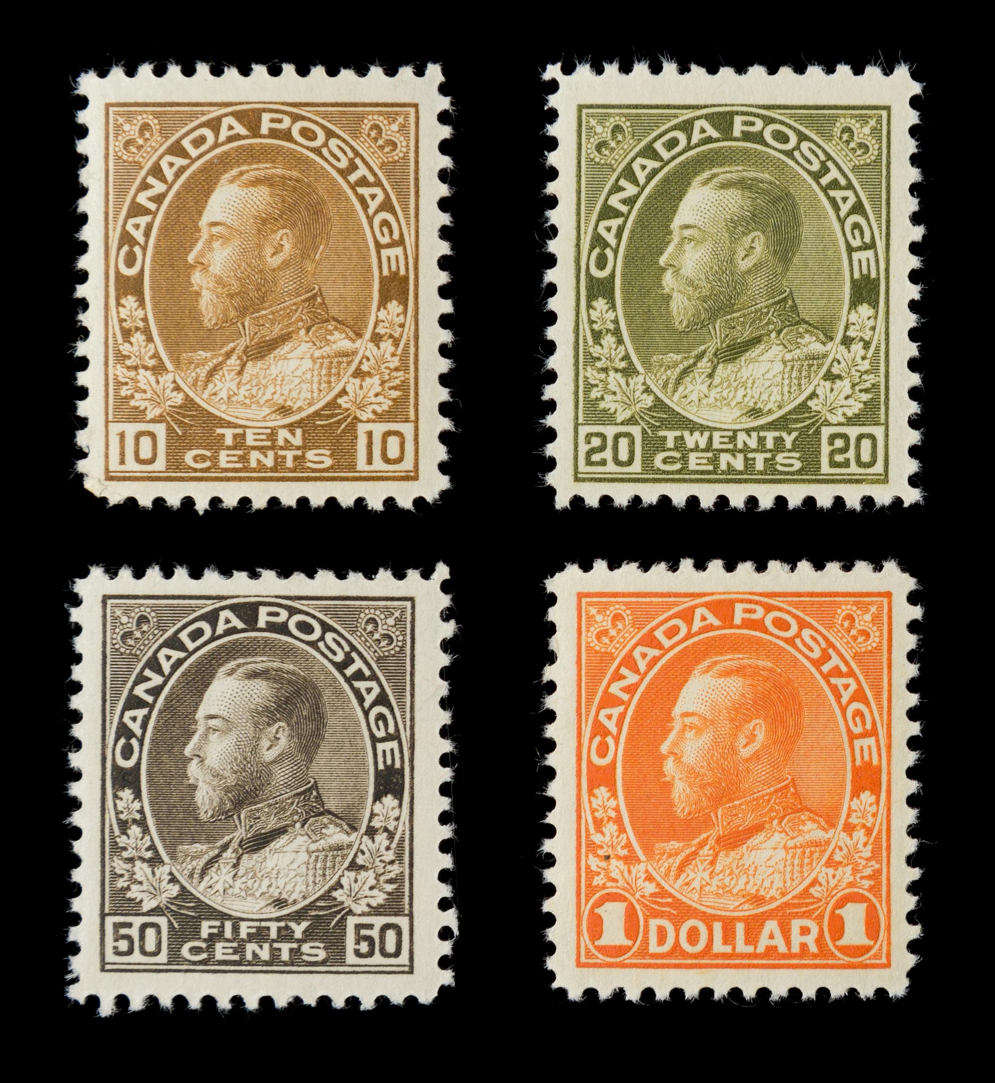 A Collection of Canada and Newfoundland Stamps