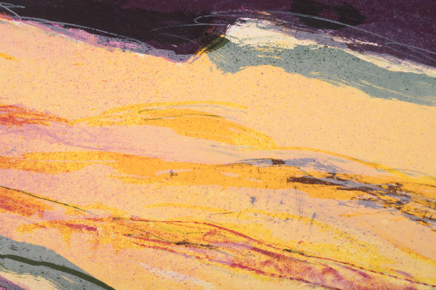 A Group of Four Abstract Works on Paper by 20th Century American Artists