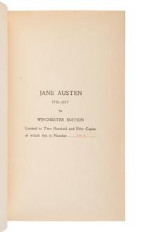 [BINDINGS]. AUSTEN, Jane (1775-1817). Works . R. Brimley Johnson, editor. London: J.M. Dent, 1901.