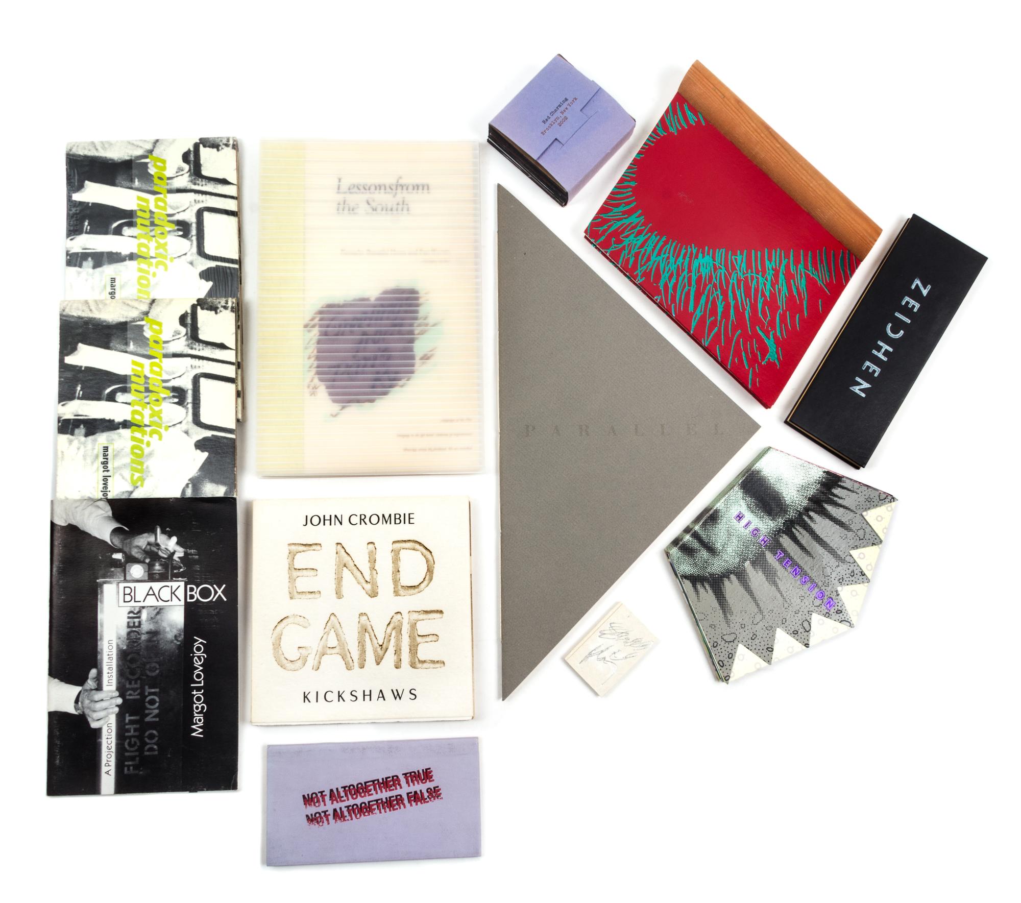 (ARTISTS BOOKS) A group of 11 works.