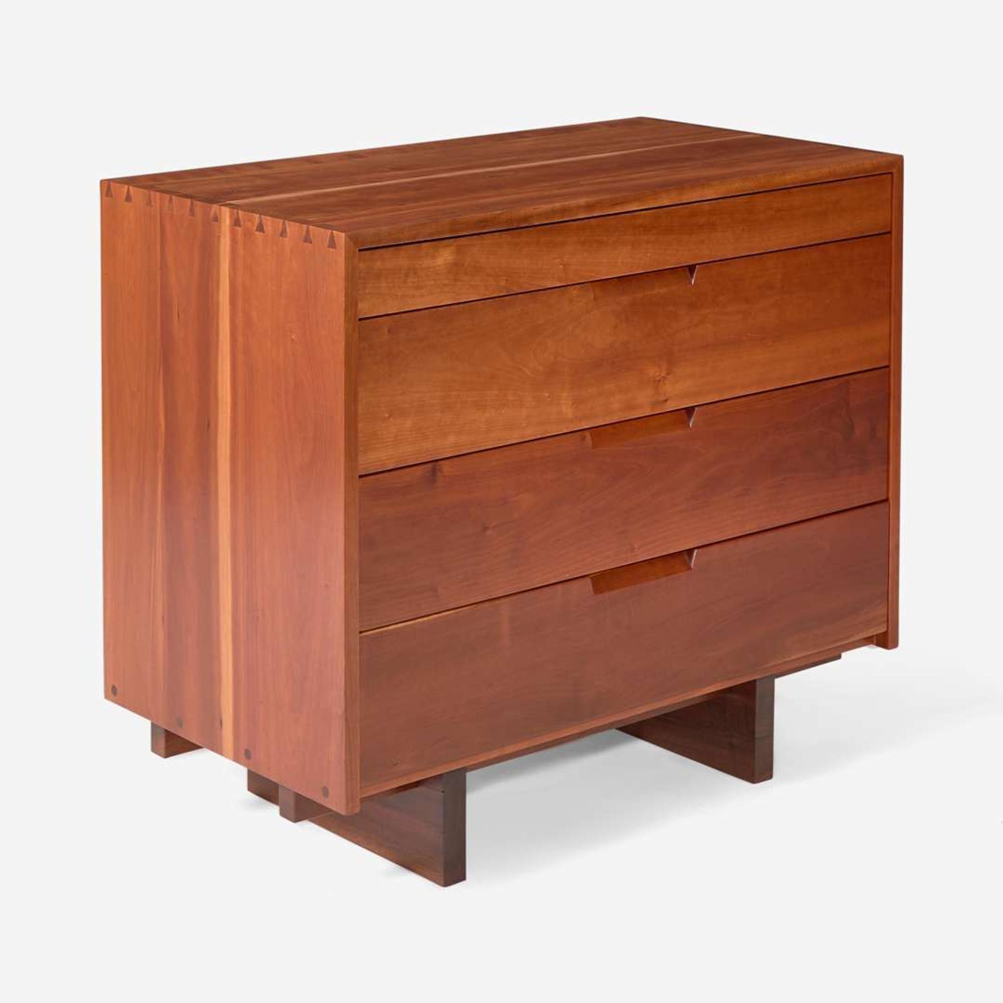 George Nakashima (American, 1905-1990) Single Chest of Drawers, New Hope, Pennsylvania, 1971