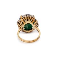 TOURMALINE AND DIAMOND RING