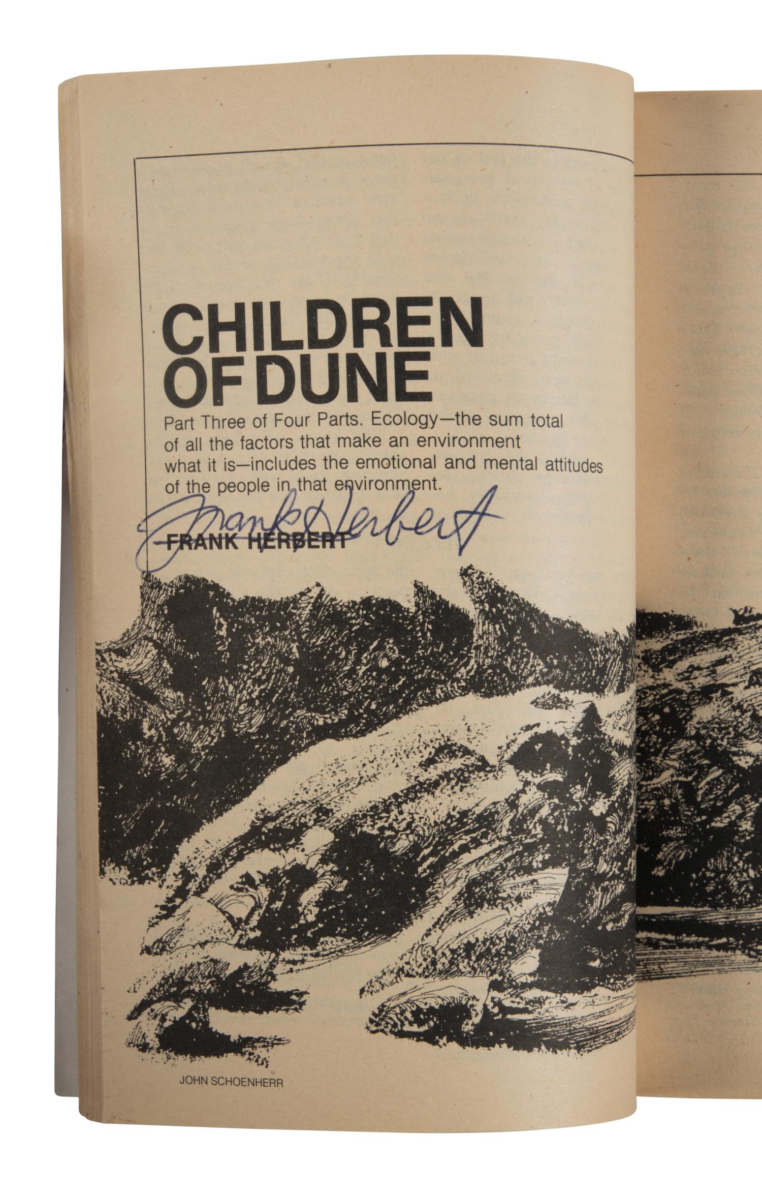 HERBERT, Frank (1920-1986). "Children of Dune" in: Analog Science Fiction and Fact. New York, January-April, 1976.