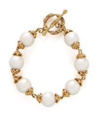 MAZ, YELLOW GOLD AND CULTURED PEARL SUITE