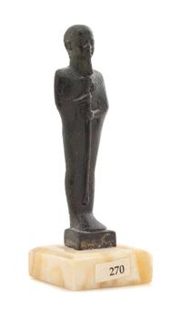 An Egyptian Bronze Ptah Height of figure 3 7/8 inches. — LATE PERIOD, 664-343 B.C.E.