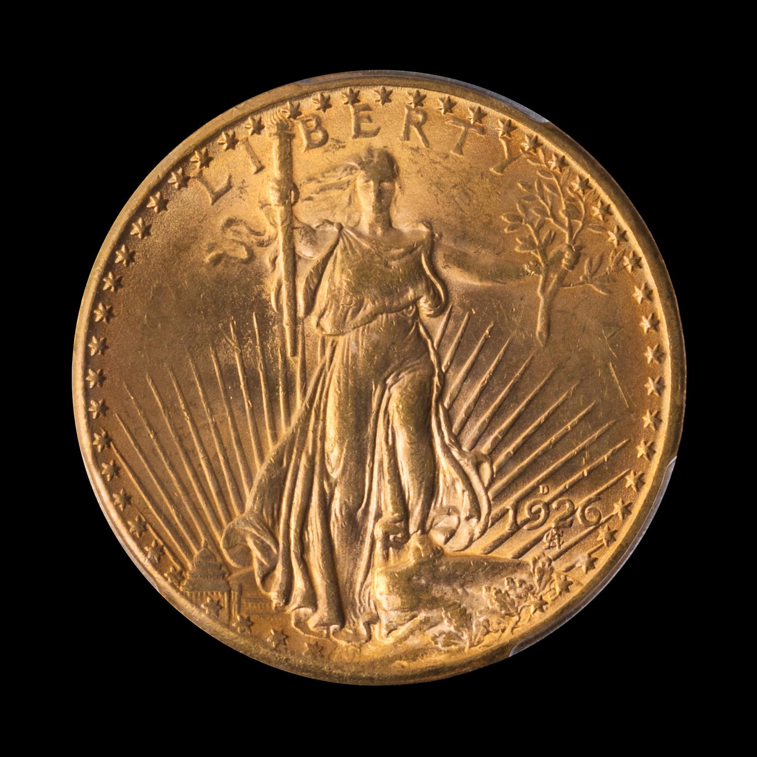 A United States 1926-D St. Gaudens $20 Gold Coin