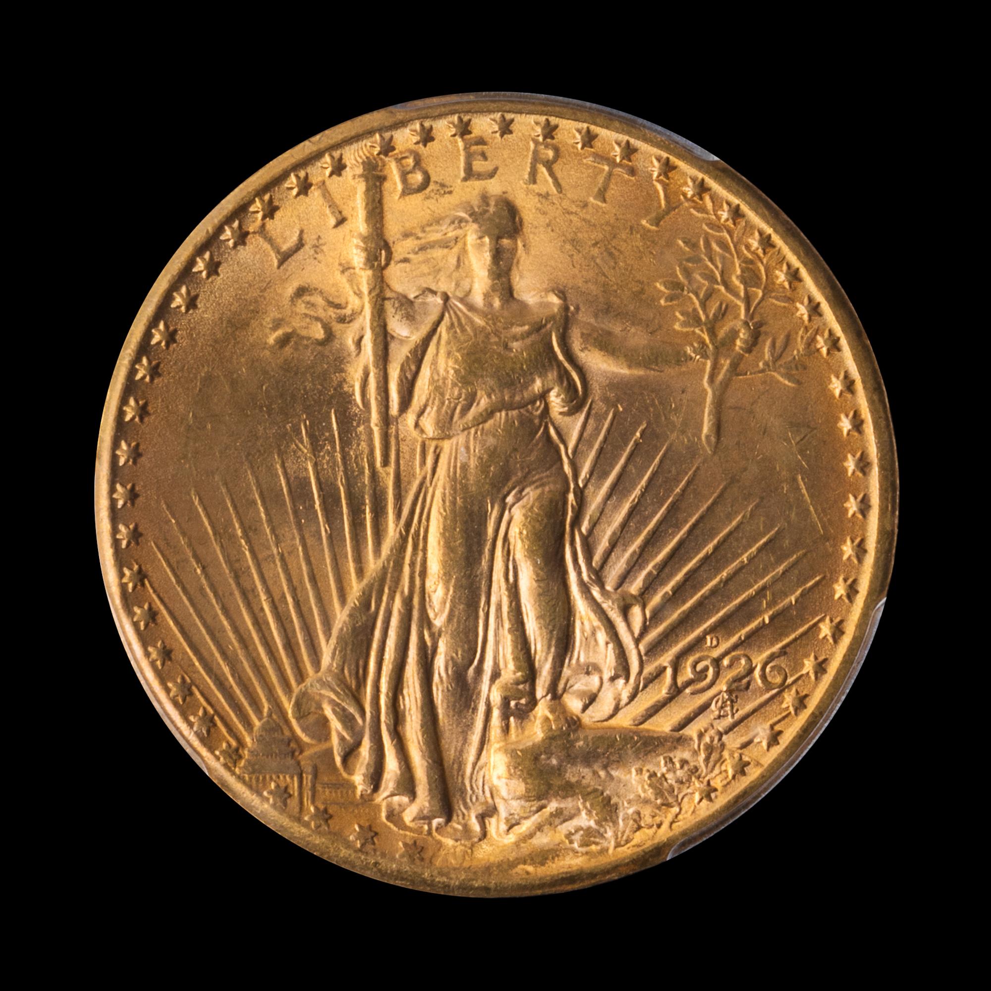 A United States 1926-D St. Gaudens $20 Gold Coin