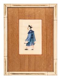Nine Chinese Export Pith Paintings