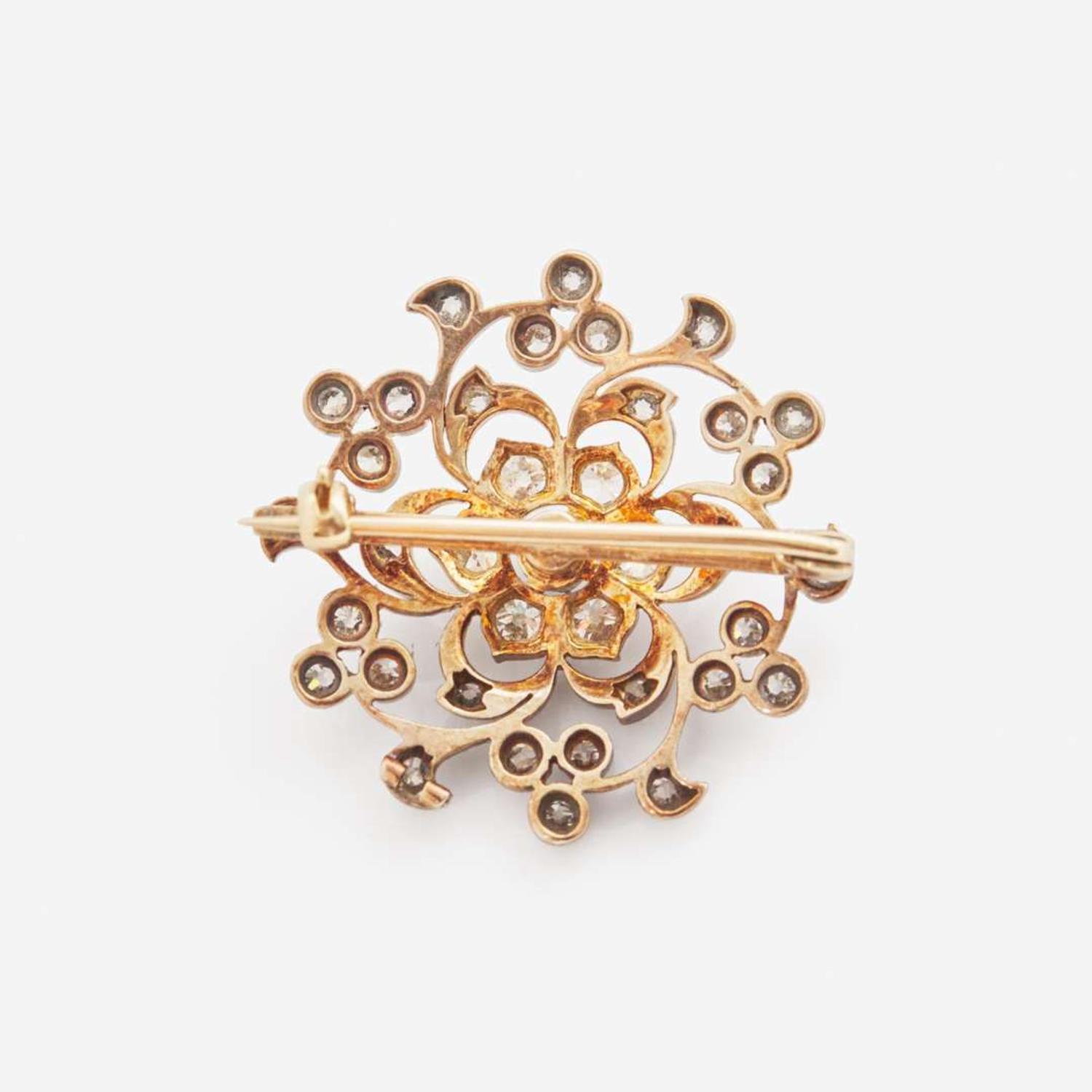 A Gold and Diamond Brooch Victorian, c.1915