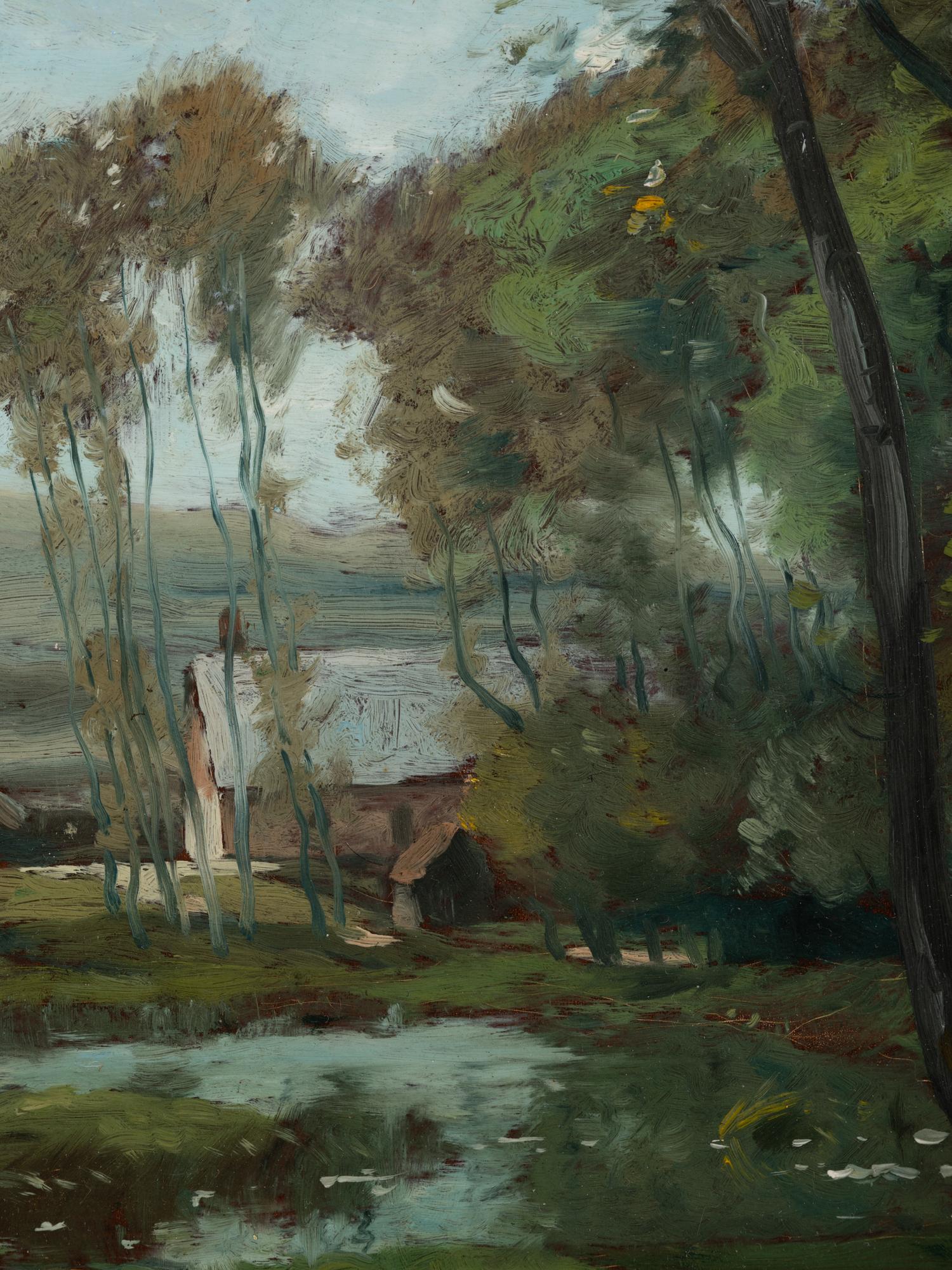 Landscape with Pond and House