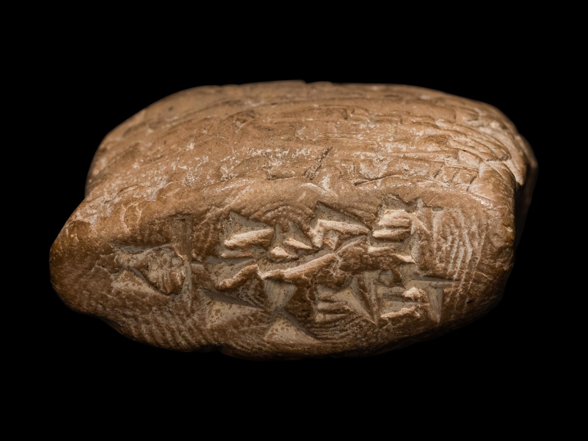 Two Sumerian Clay Cuneiform Tablets