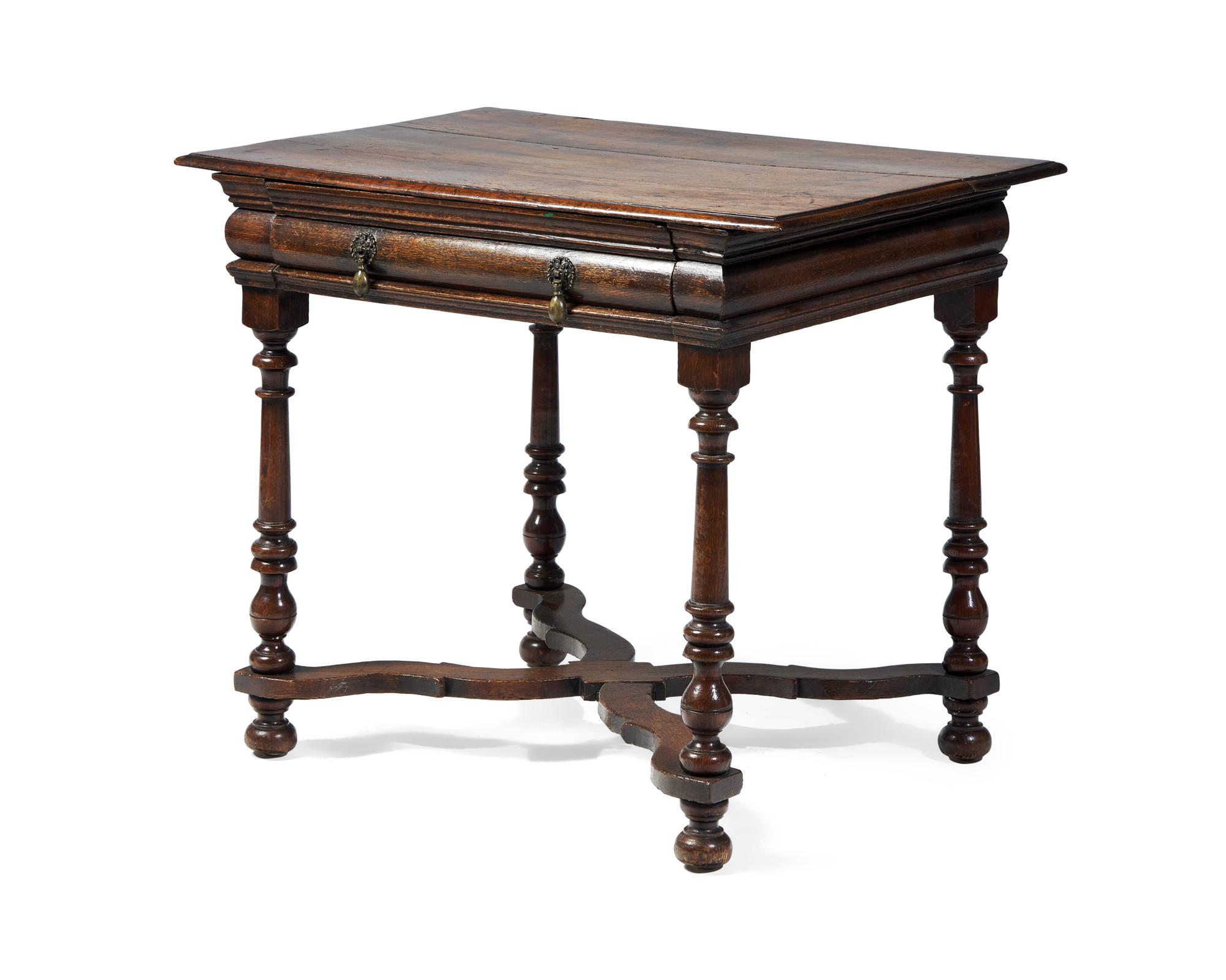 A Charles II Oak Side Table