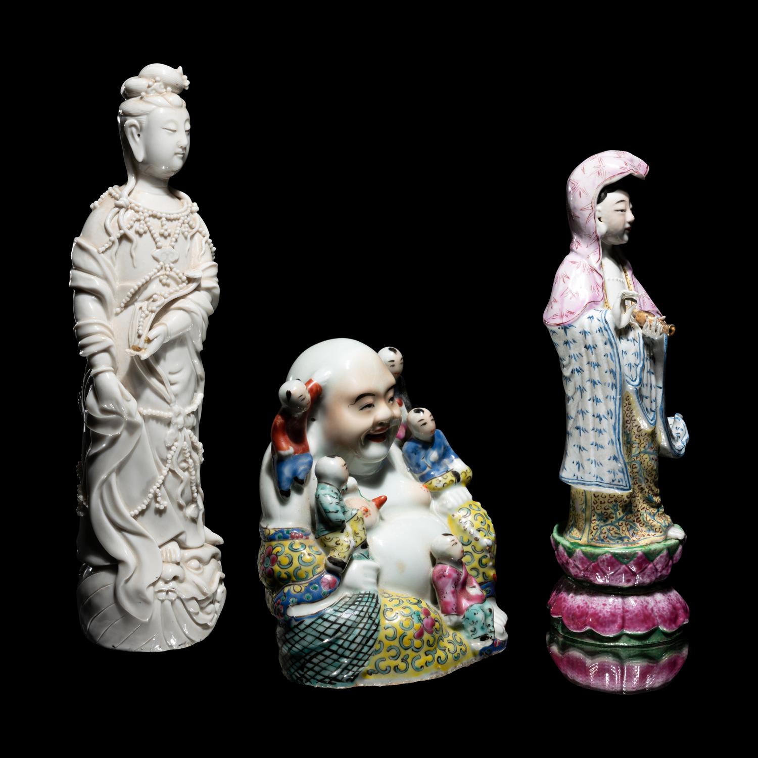 Three Chinese Porcelain Figures