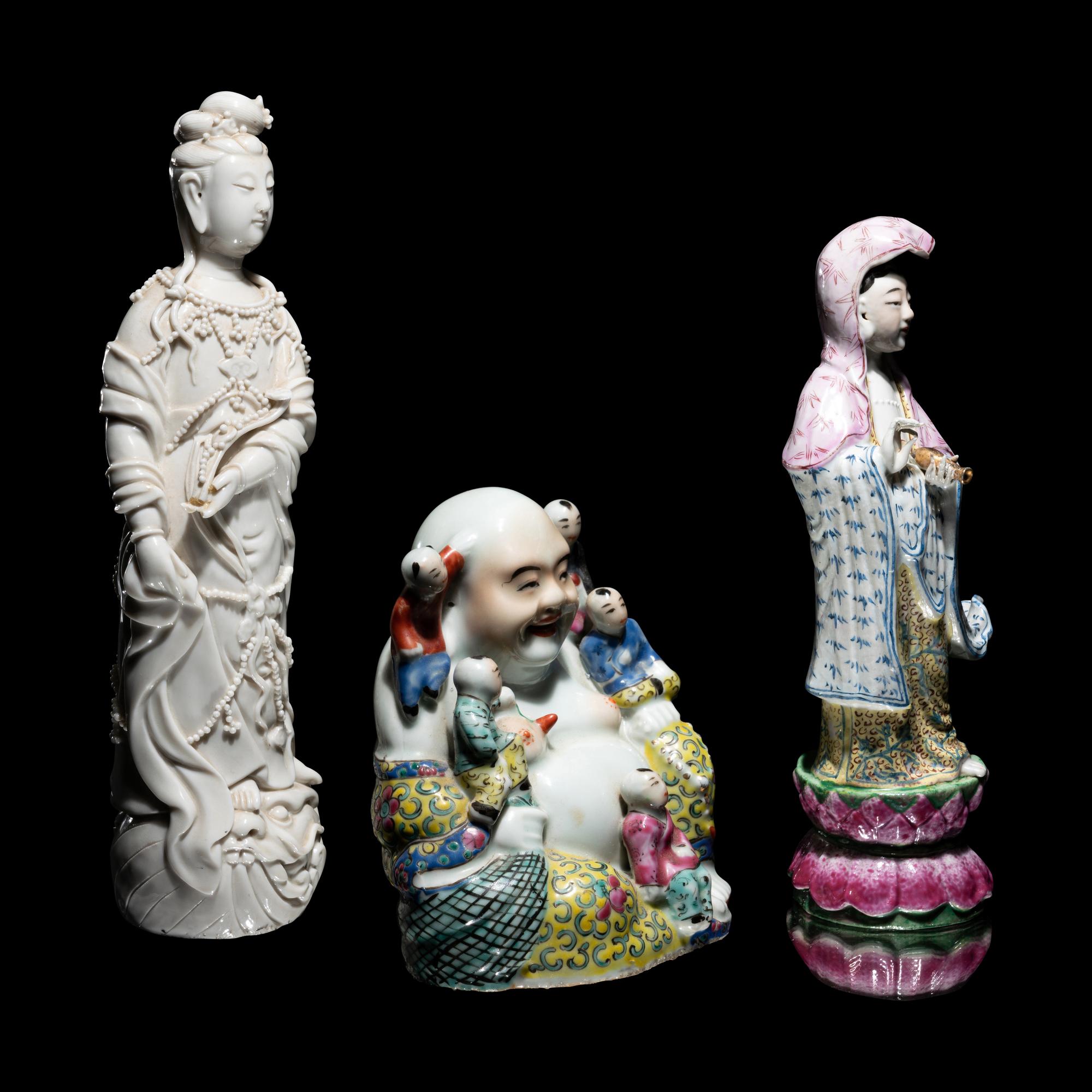 Three Chinese Porcelain Figures