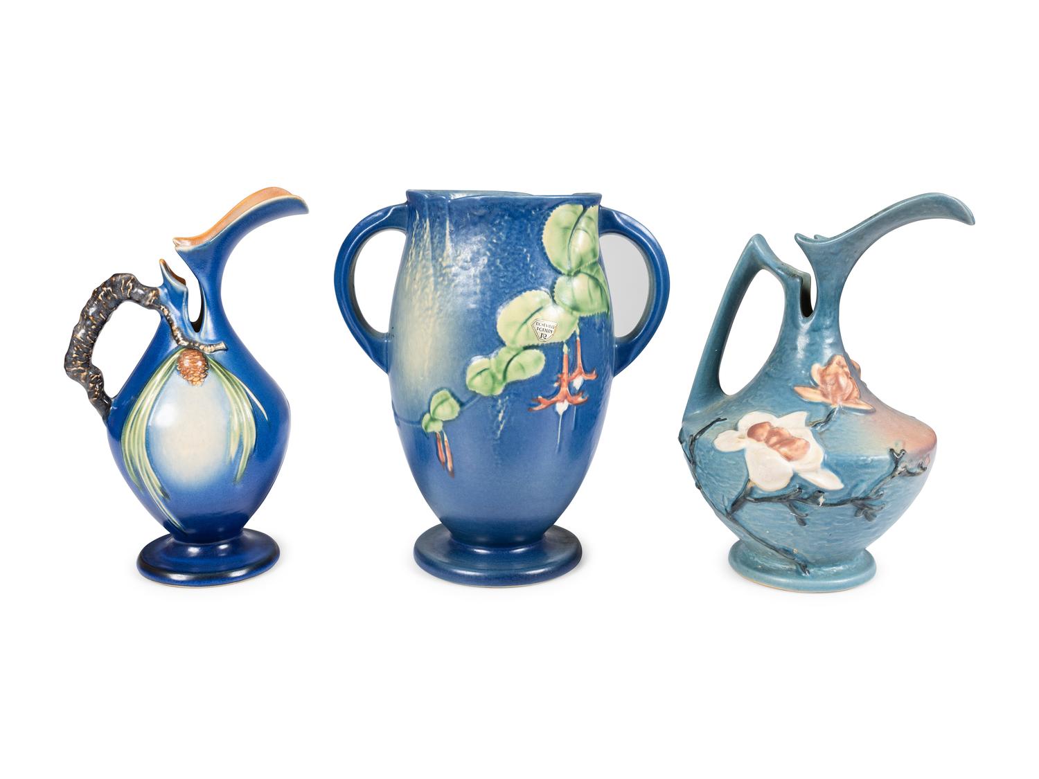 Sixteen Pieces of Roseville Pottery