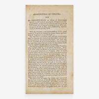 [Americana] The Constitutions of the United States; According to the Latest Amendments. To Which Are Prefixed The Declaration of Independence, The Federal Constitution and The Bill of Rights of the State of Virginia