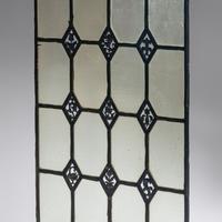 Paned window with diamond motif