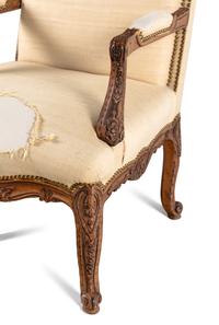 A Régence Style Walnut Fauteuil