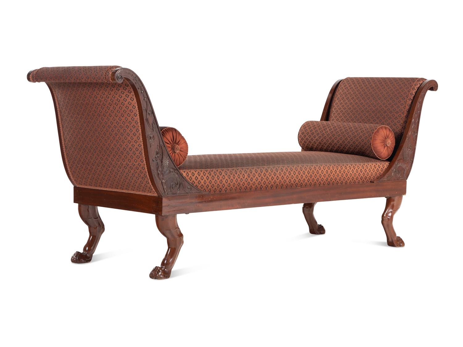 A Consulat Mahogany Lit de Repos