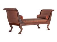 A Consulat Mahogany Lit de Repos