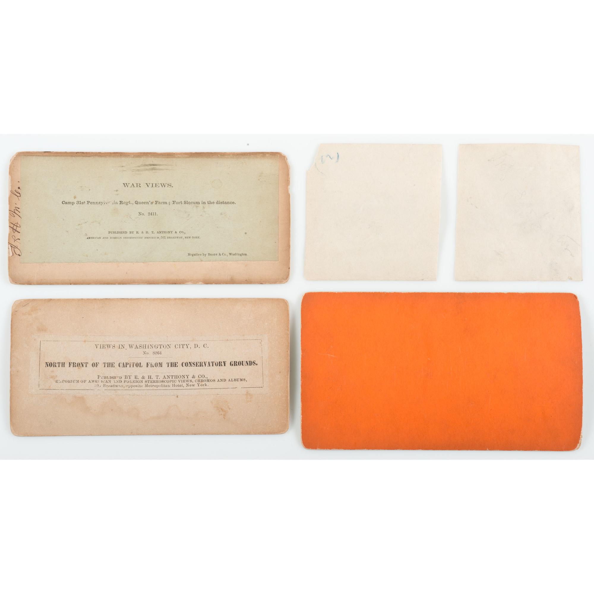 E. & H.T. Anthony and Taylor & Huntington Civil War Stereoviews, Incl. the Grand Review