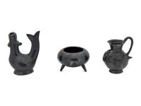 Three Dona Rosa Blackware Articles