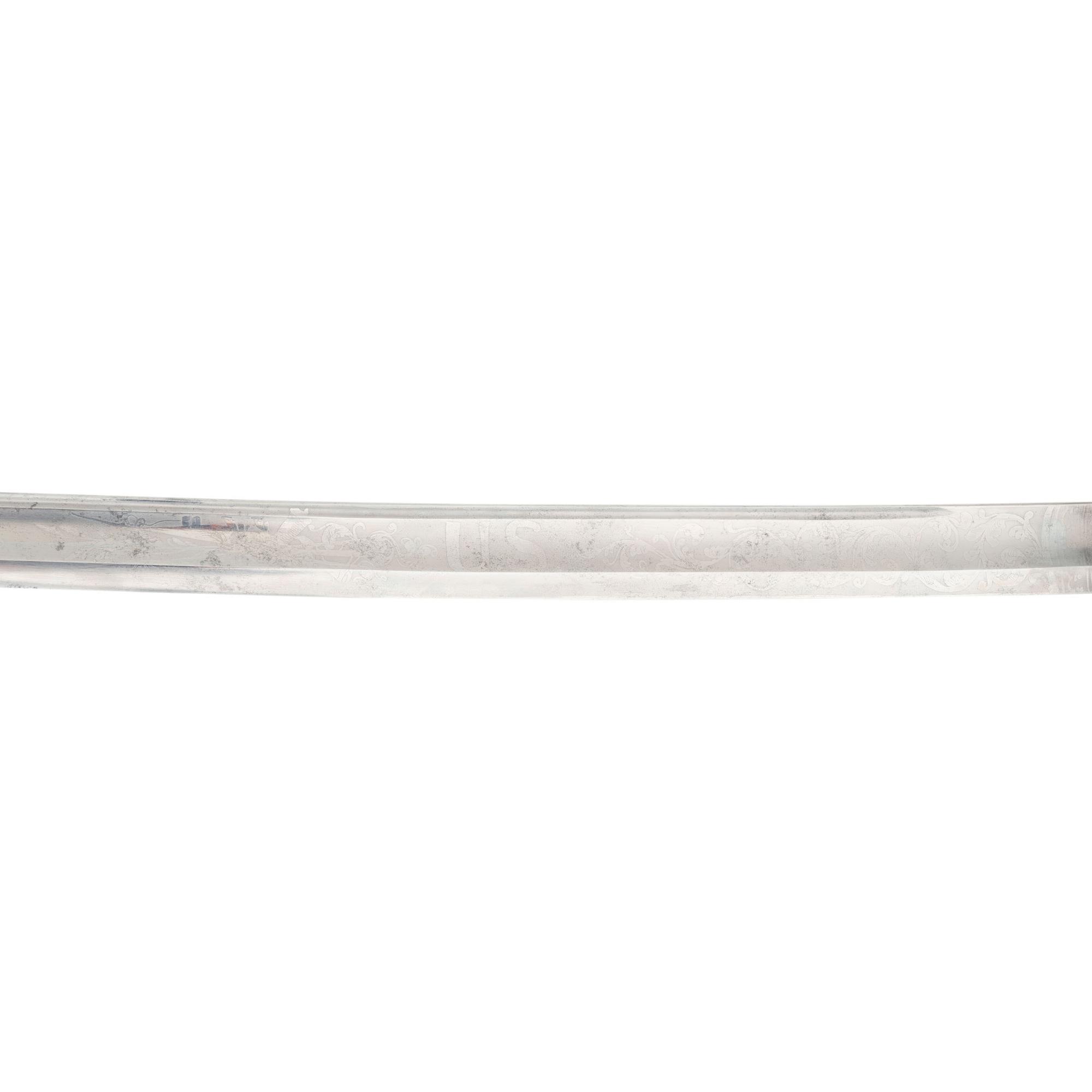 Ames Model 1850 Foot Officer's Sword Presented to Captain Moses Palmer - 13th Mass Infantry - Wounded at 2nd Bull Run and Gettysburg