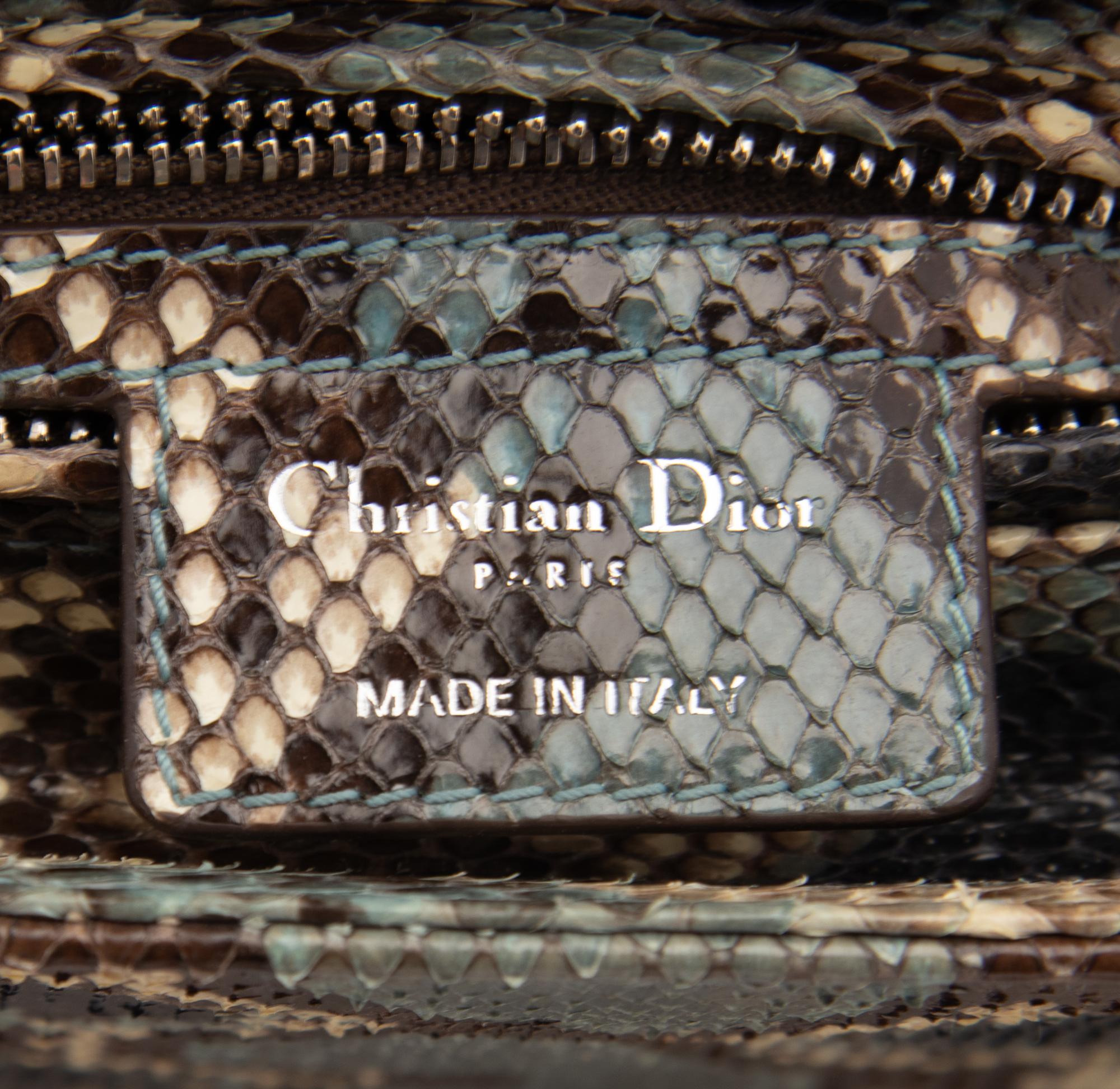 Christian Dior Multicolored Python Small Lady Dior Bag, 2011