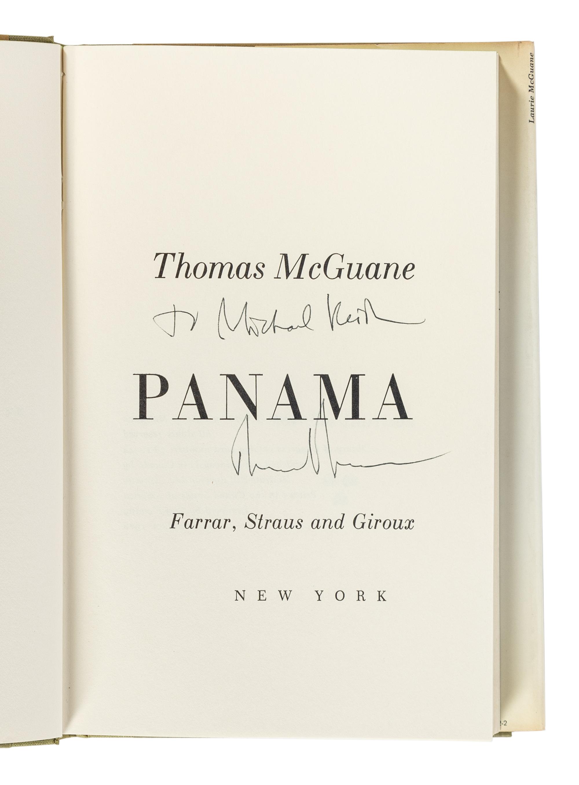 McGUANE, Thomas (b. 1939). A group of 7 works by McGuane, ALL FIRST EDITIONS, ALL SIGNED OR INSCRIBED, comprising: