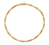 A 14 Karat Yellow Gold Omega Necklace, 16.40 dwts.