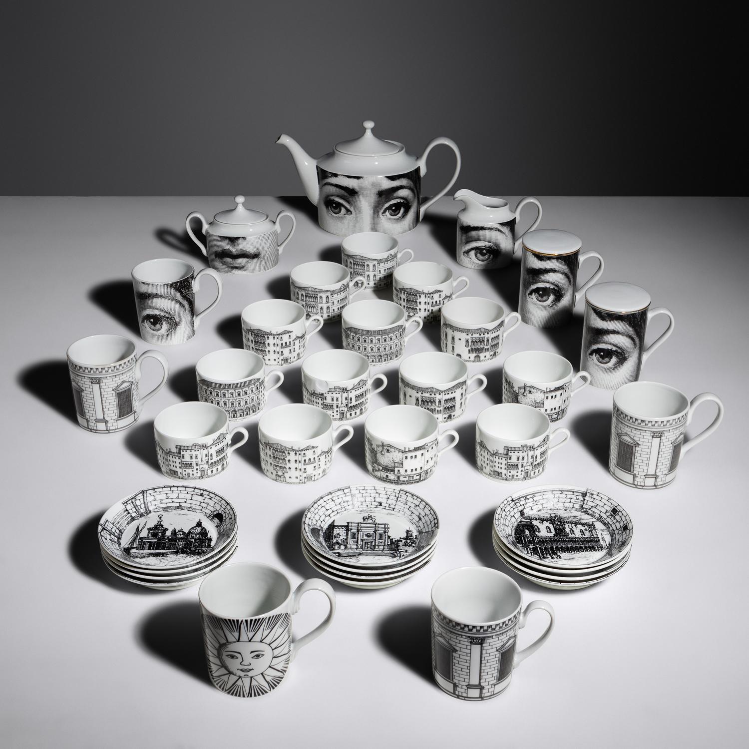 Collection of Coffee Related Items, Tema e Variazioni n.21 Fornasetti, Italy