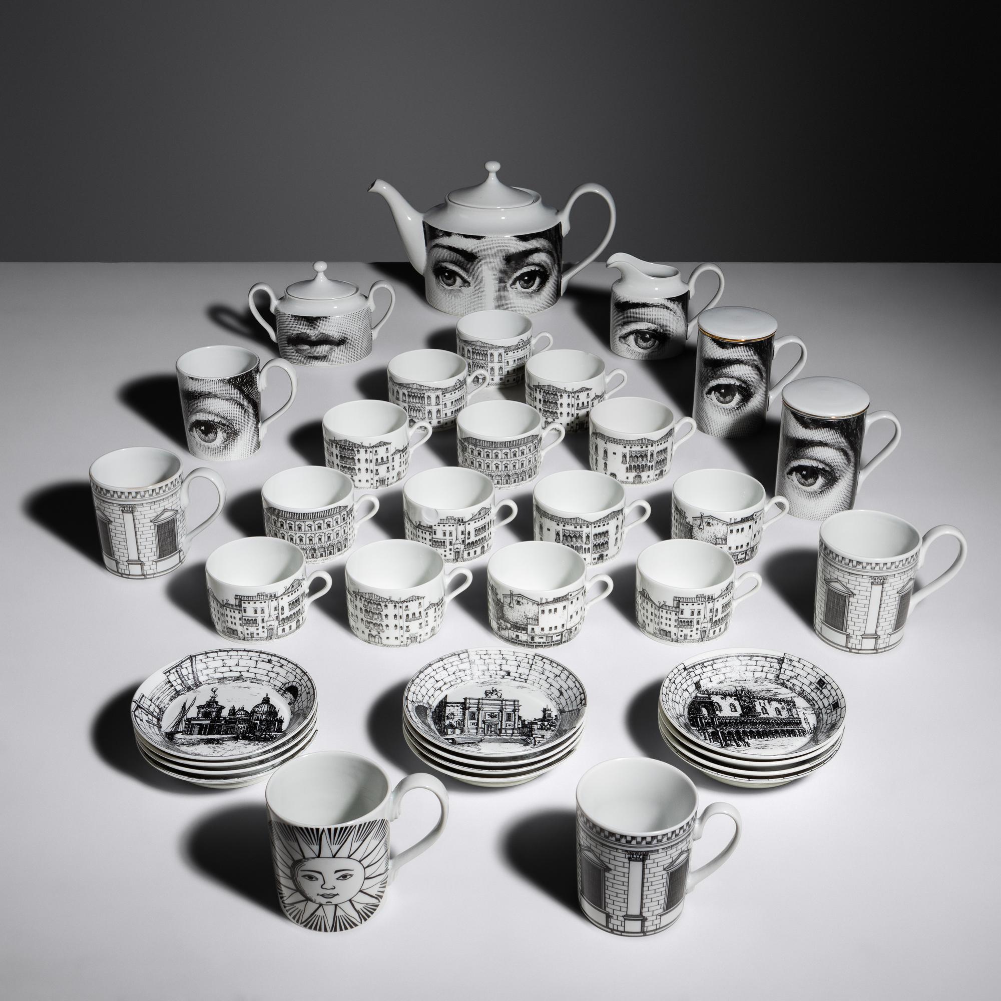 Collection of Coffee Related Items, Tema e Variazioni n.21 Fornasetti, Italy