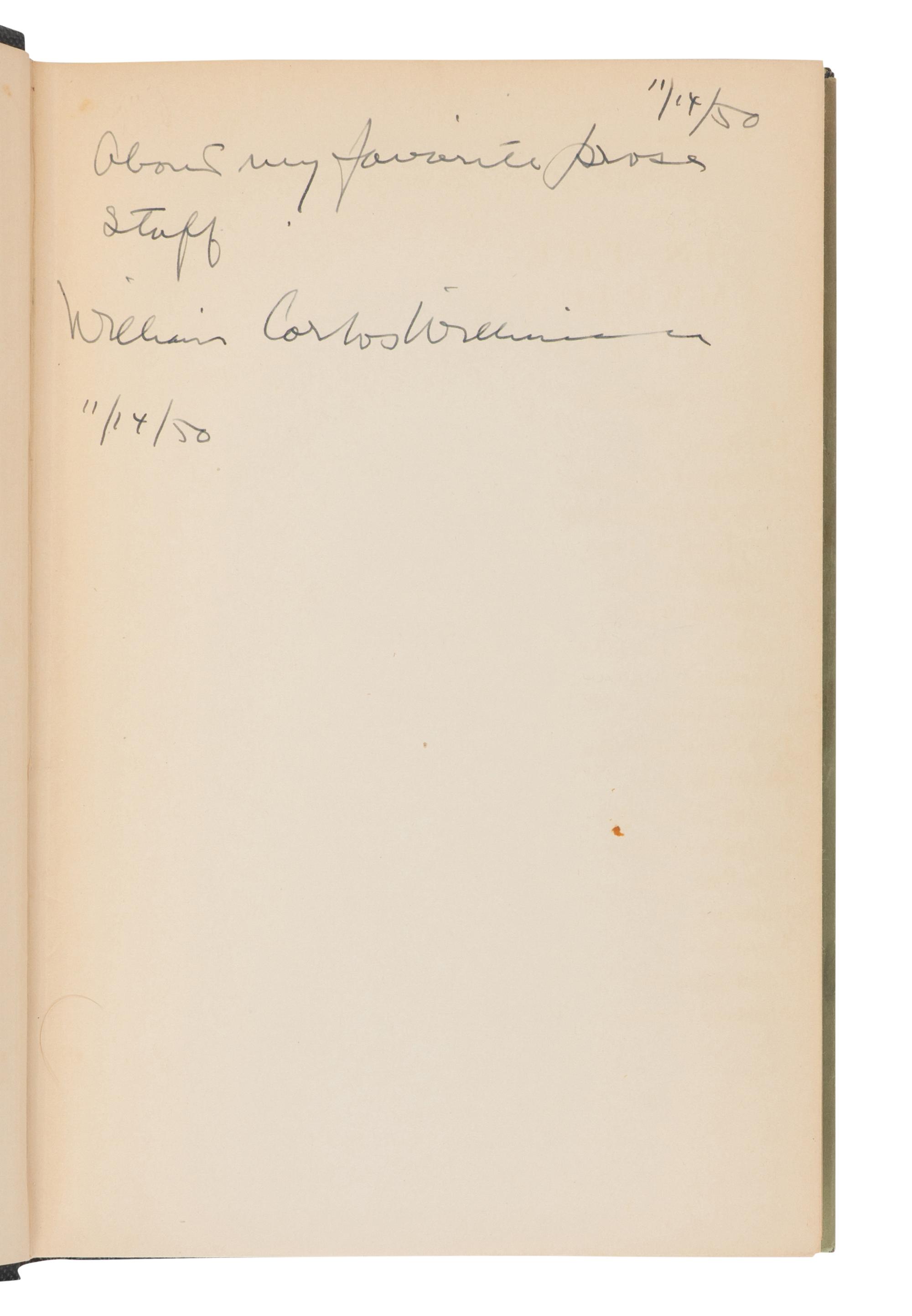 WILLIAMS, William Carlos (1883-1963). In the American Grain . New York: Albert & Charles Boni, 1925.