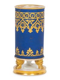 A French Porcelain Neo-Gothic Bud Vase
