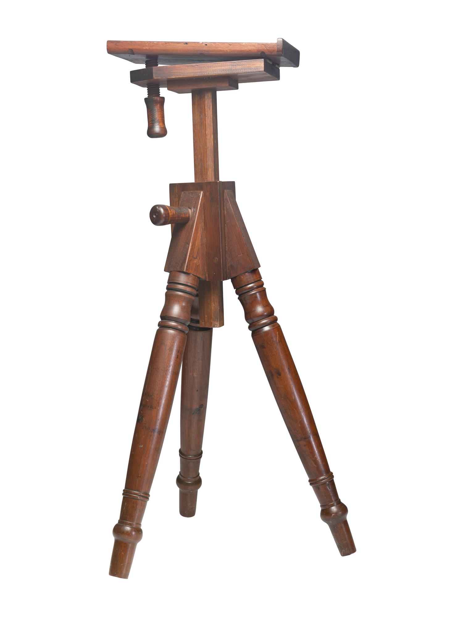 [EARLY PHOTOGRAPHY]. Two replica daguerreotype tripods made by Robert W. Lisle.