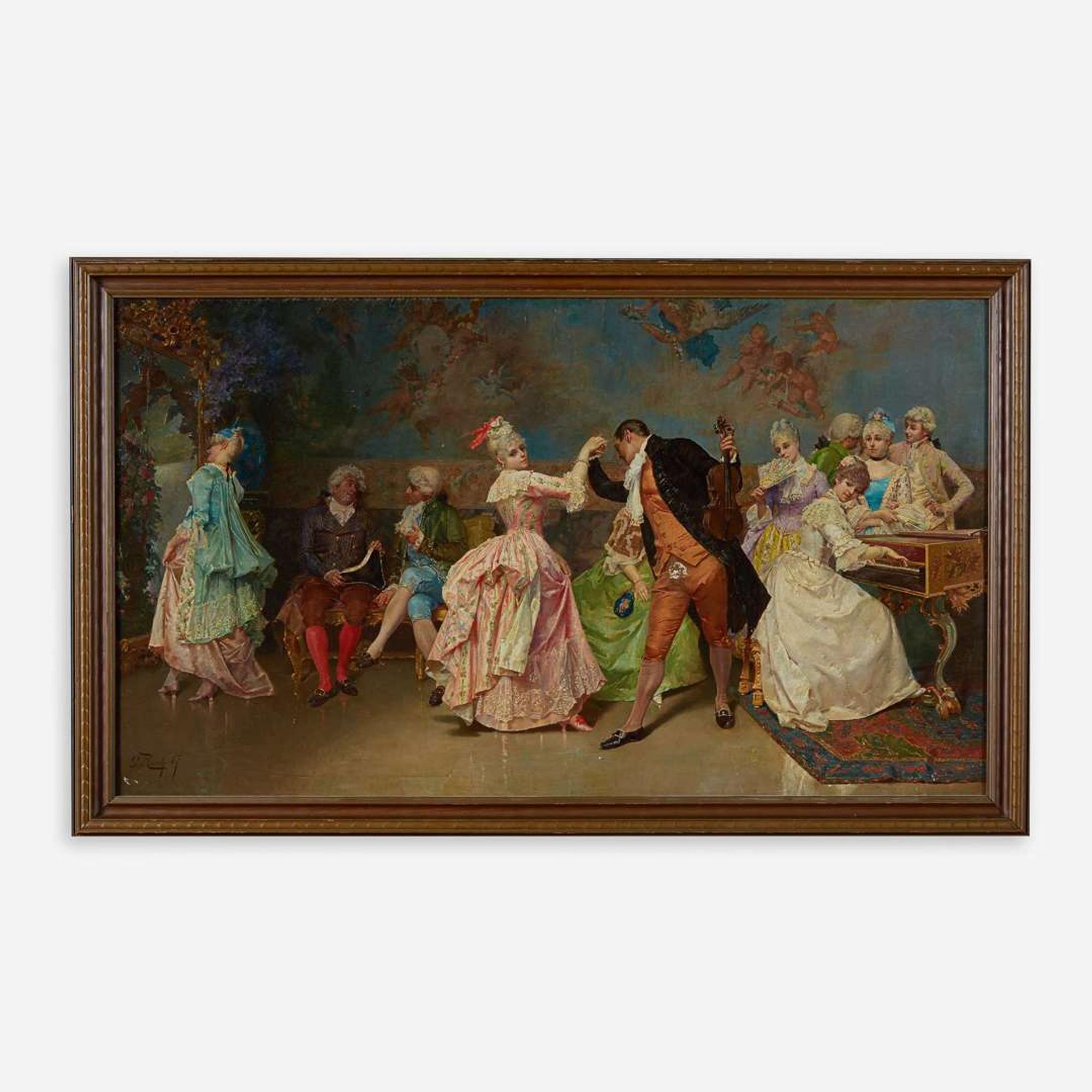Giulio Rosati (Italian, 1858–1917) Dancing the Menuet