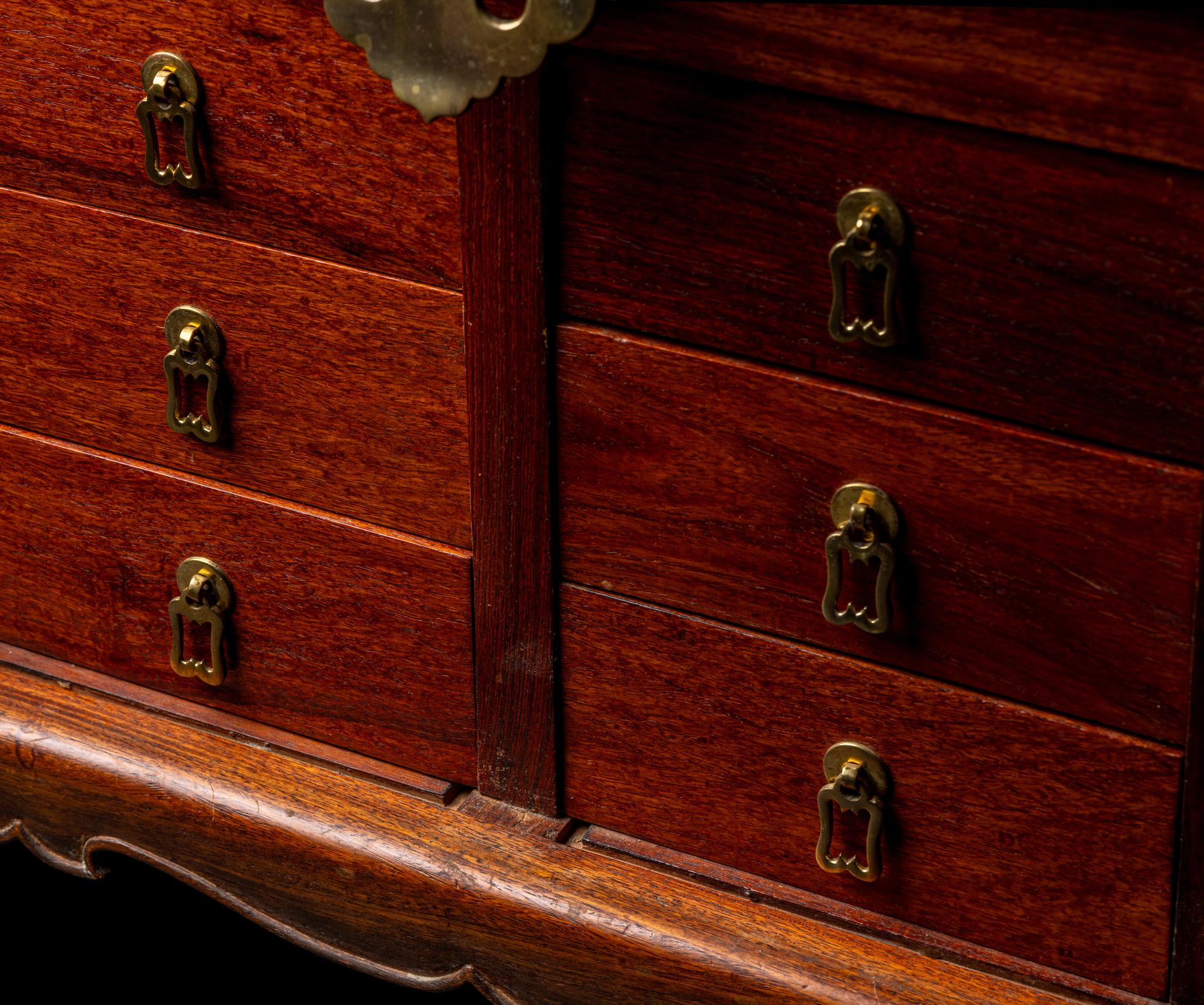 A Chinese Huali Wood Seal Chest