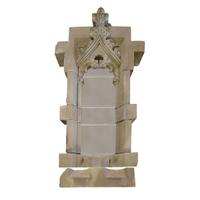A Carved Limestone Architectural Niche 56" W x 16" D x 122" H — United States, Circa 1920