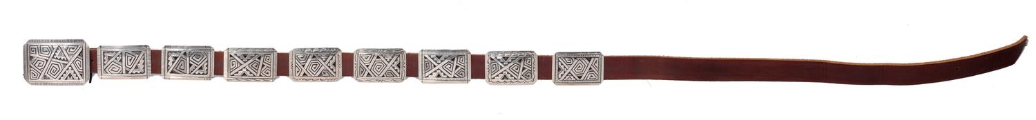 Sterling Silver Concha Belt Lot is located and will ship from Denver, Colorado.