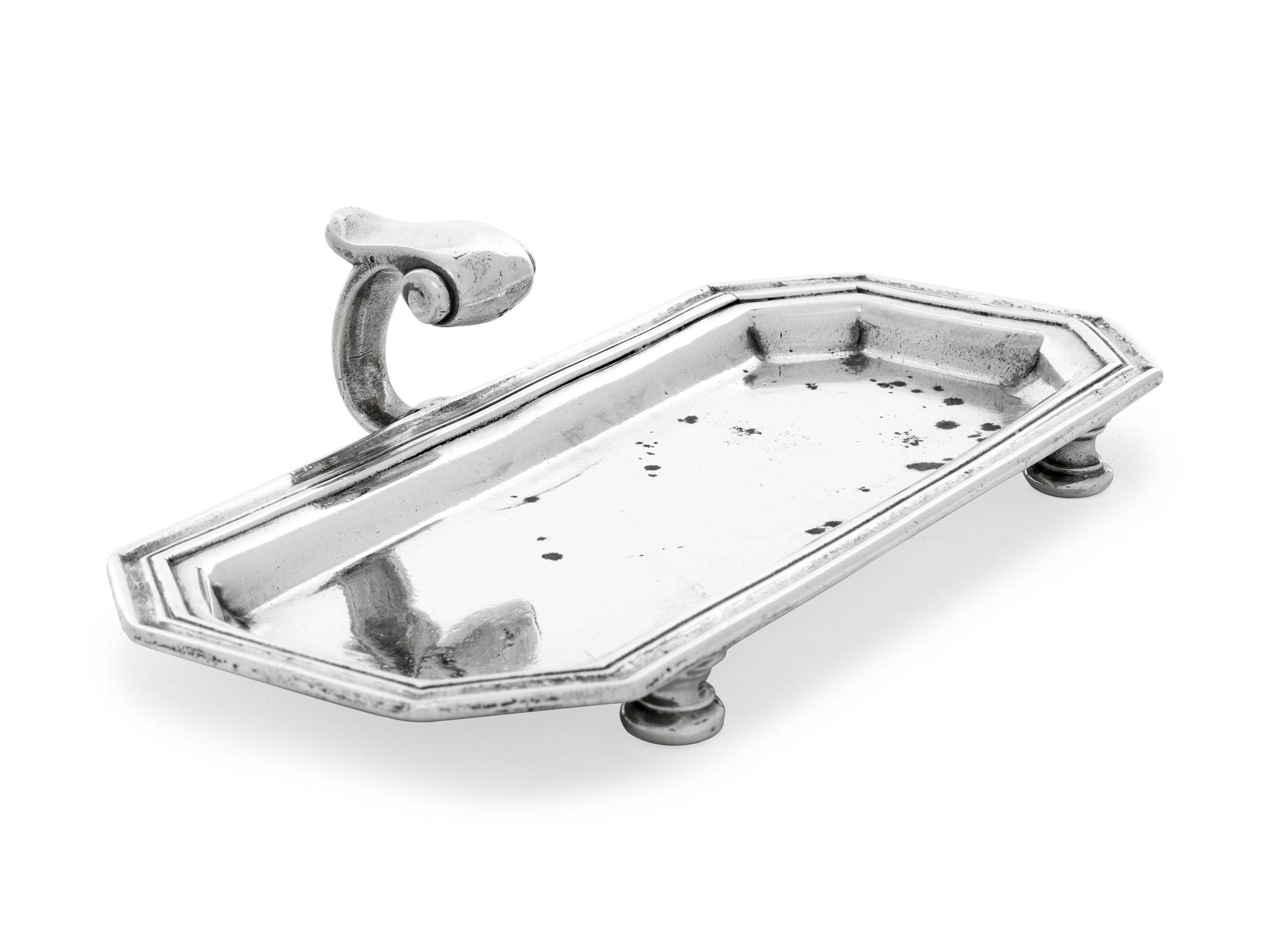 An Irish George I Silver Butter Tray