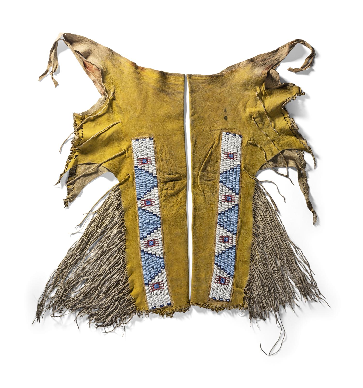 Ute Beaded Hide Leggings