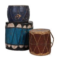 Pueblo Painted Drums