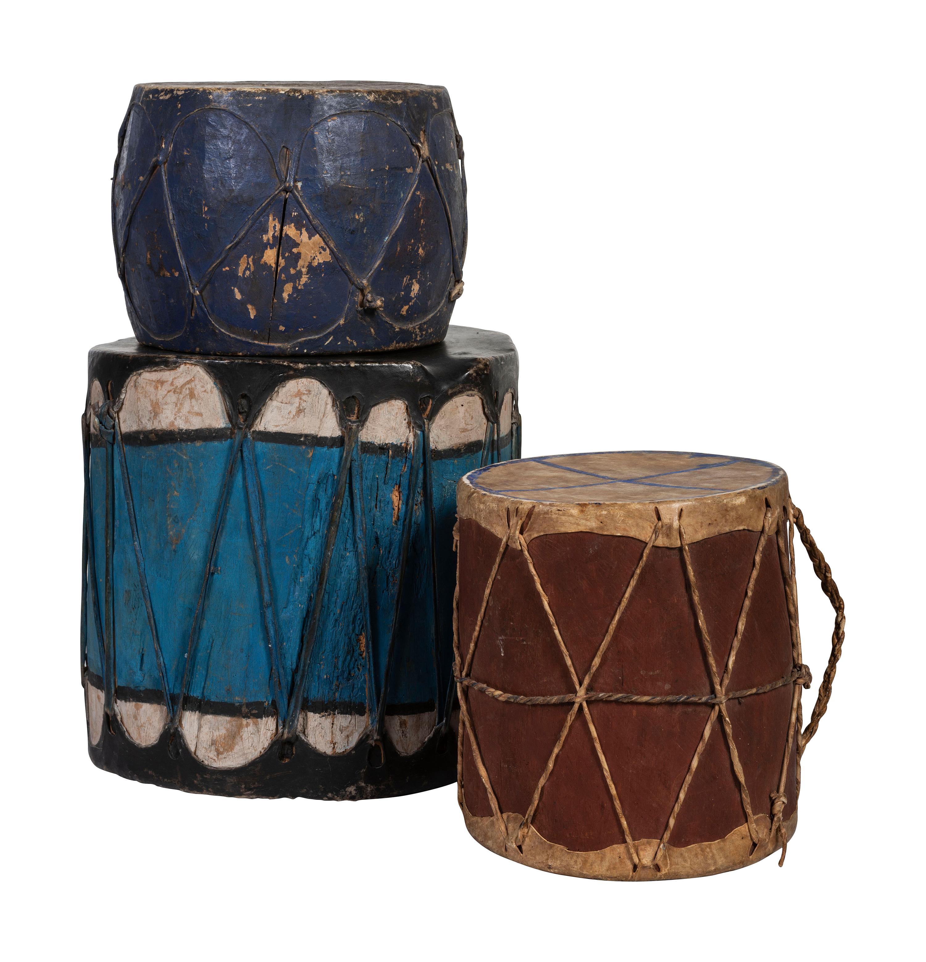 Pueblo Painted Drums