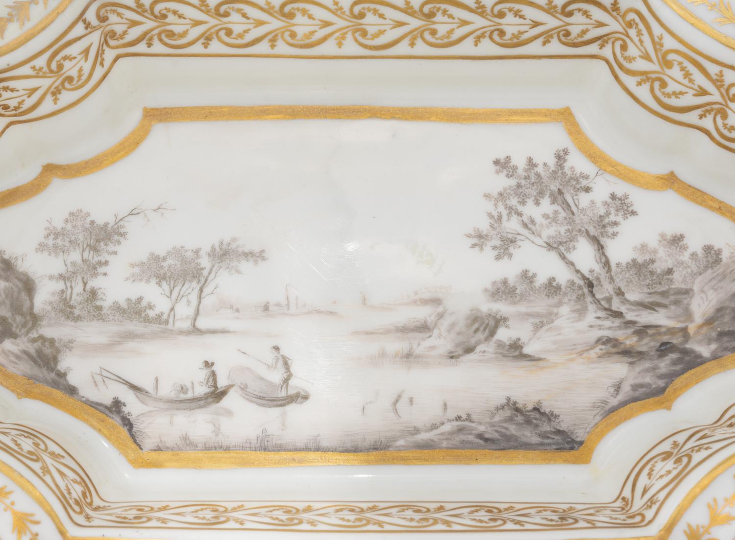 A Paris Porcelain Ewer and Underplate
