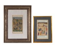 Two Indian Illustrated Manuscript Leaves
