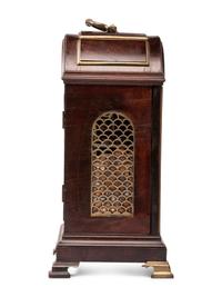 A George III Brass Mounted Mahogany Bracket Clock