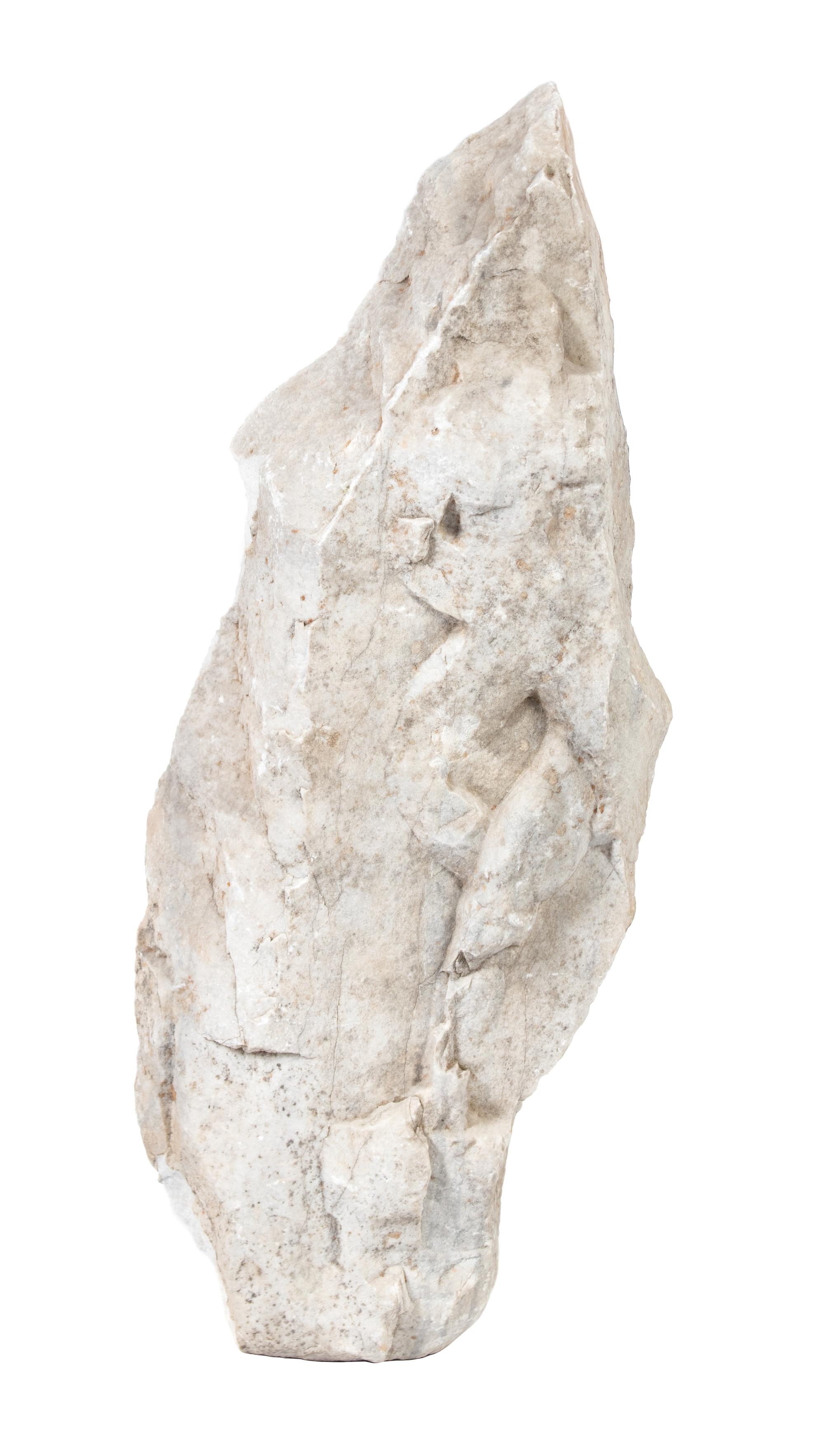 A Roman Marble Relief Depicting Heracles Fighting the Giant Antaeus Height 30 x depth 5 3/4 inches. — CIRCA 1ST-2ND CENTURY B.C.E.