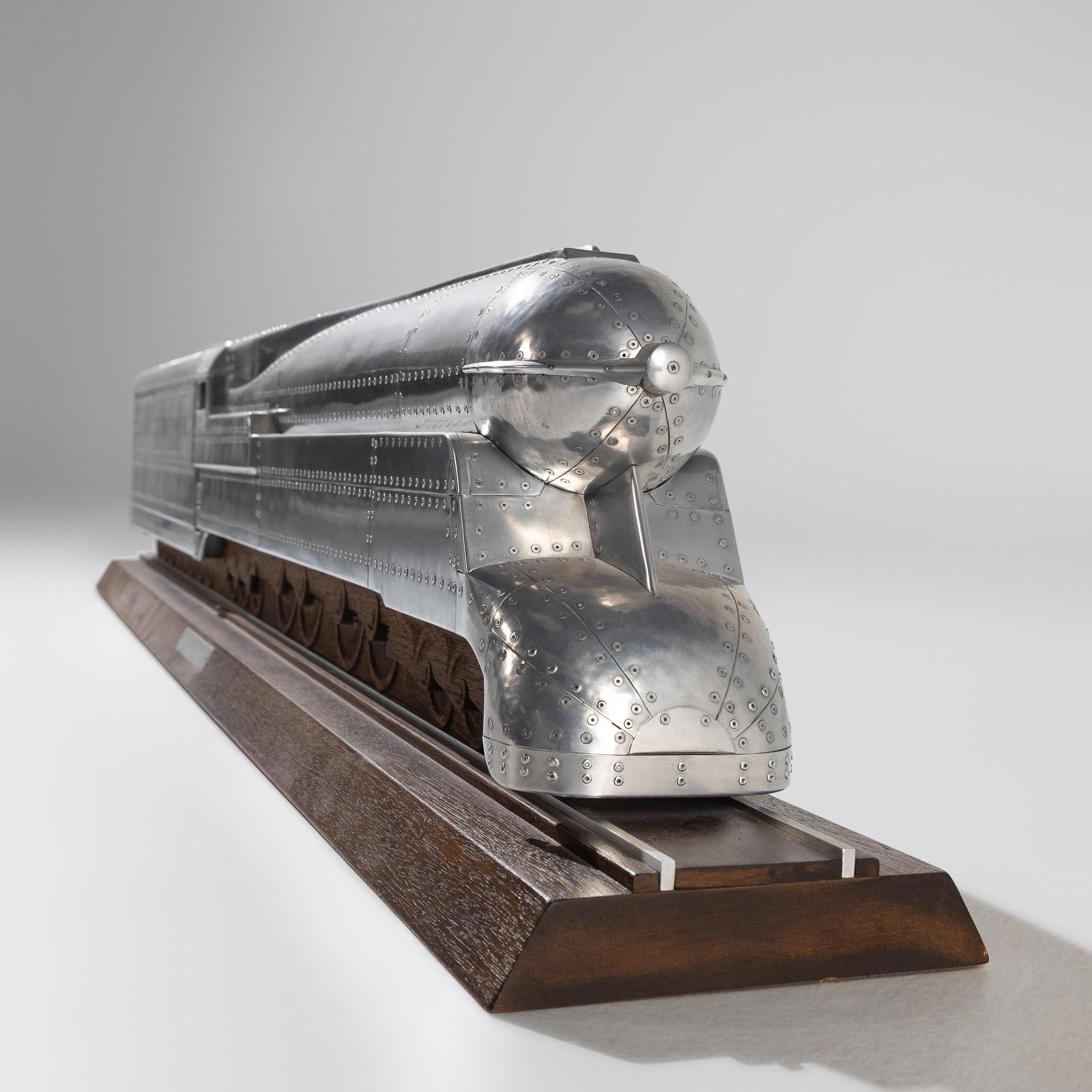 John Elwell (English, b. 1949) — Pennsylvania 6100 Locomotive Sculpture